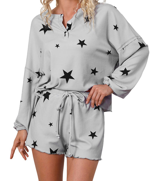 Star-print lounge/Pj set