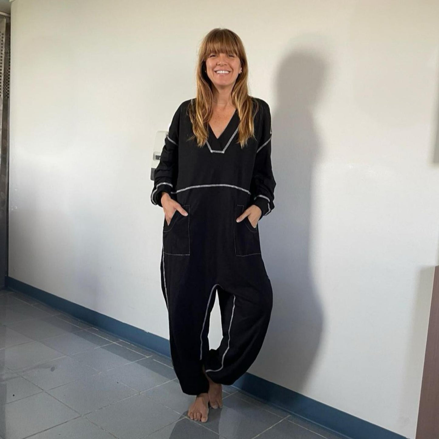 Black Onesie Pajama- Jumpsuit