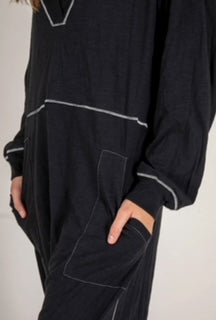 Black Onesie Pajama- Jumpsuit